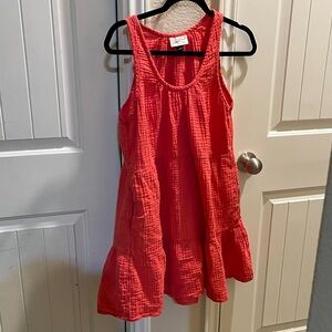 Coral Sleeveless Dress